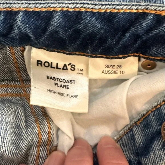 NWT EASTCOAST Flare Medium Wash Jeans size 28 - Picture 6 of 8